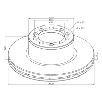 Disque de frein MERCEDES Actros MPII_1