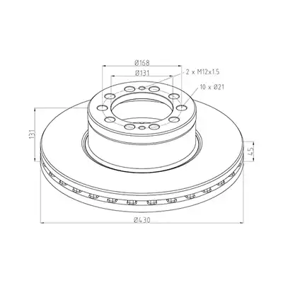 Bremsscheibe für MERCEDES Actros, Antos_1