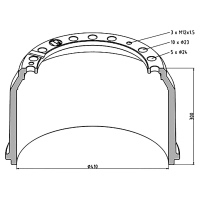 Bremstrommel MAN 410x220mm_1