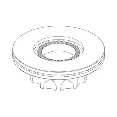 Disque de frein avec roue ABS_1