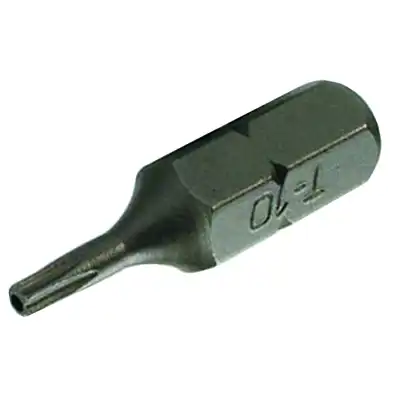 Embout de vissage, 1/4", T10 avec trou _0