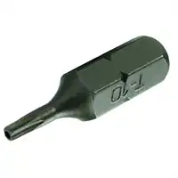 Embout de vissage, 1/4", T10 avec trou 
