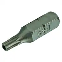 Embout de vissage, 1/4", T25 avec trou 