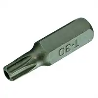Embout de vissage, 1/4", T30 avec trou 