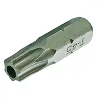 Embout de vissage, 1/4", T45 avec trou 
