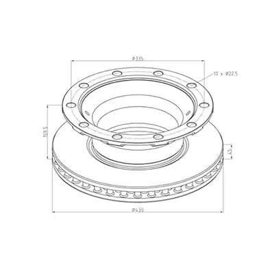 Bremsscheibe für BPW Achse Ø430mm_1