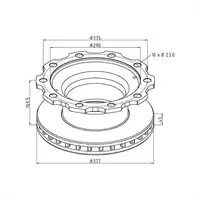 Bremsscheibe für BPW Achse Ø377mm