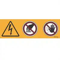Hinweisschild auf Elektro- und Hybridfahrzeuge