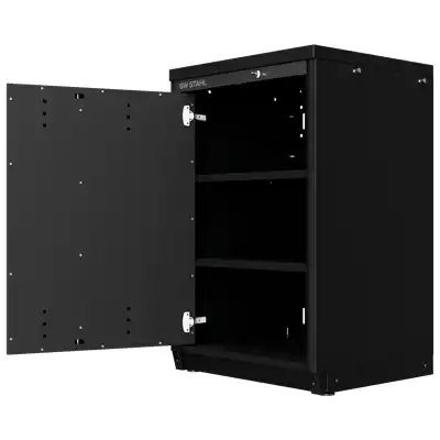 Armoire basse avec 1 porte et 2 étagères_1