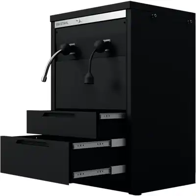 Armoire basse avec enrouleurs pour électricité et_1