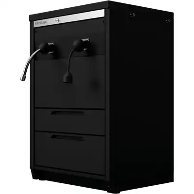 Armoire basse avec enrouleurs pour électricité et_2