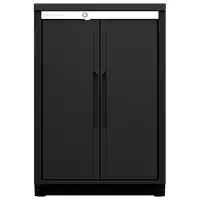 Armoire basse avec 2 portes et 2 étagères