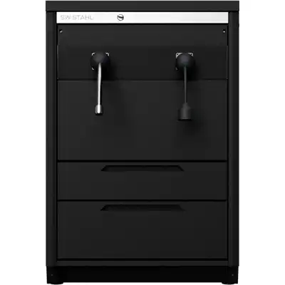 Armoire basse avec enrouleurs pour électricité et_0