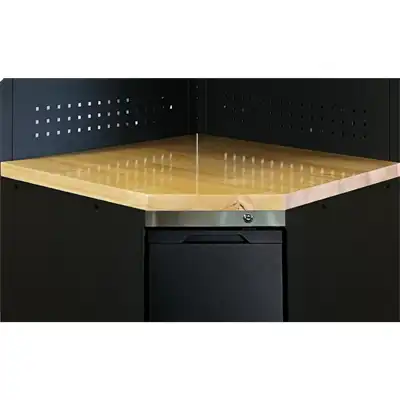Plan de travail en bois pour armoire d'angle_0