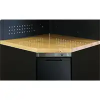 Plan de travail en bois pour armoire d'angle