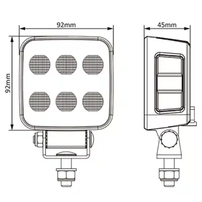 Arbeitsscheinwerfer LED 4498Lm 9-36 V / 60W_1