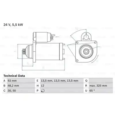 Anlasser 24V 5.5KW, BOSCH_1