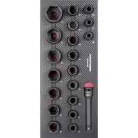 Schlag-Steckschlüssel-Einlage, EVA, ½", 20-tlg._0