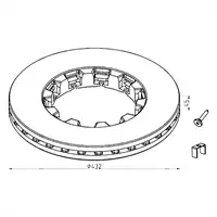 Bremsscheibe für DAF
