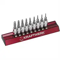 Jeu de 9 douilles-embouts Rési-TX 5 pans KRAFTWERK