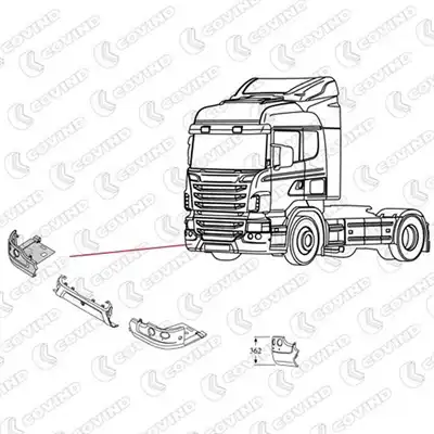 Stosstangenecke rechts Scania R-Serie_1