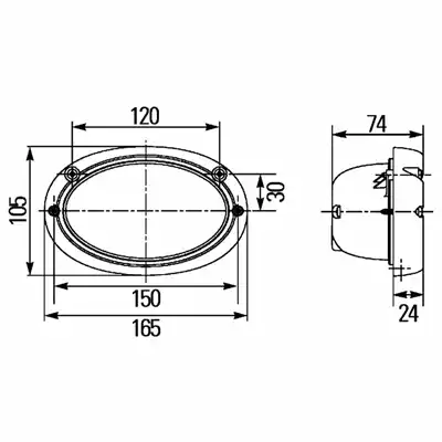 Arbeitsscheinwerfer Oval 100 12/24V_4