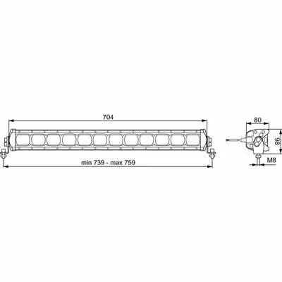 Projecteur de travail Valuefit Lightbar LBX540_2