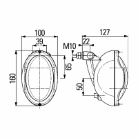 Arbeitsscheinwerfer Oval 100 12V_1