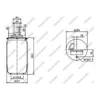 Luftfederbalg mit Metall, ohne Kolben, Prime-Ride_0