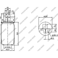 Luftfederbalg mit Metall, ohne Kolben, Prime-Ride_0