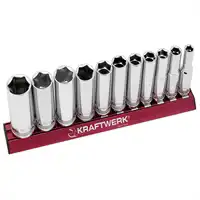 11-t. Stecknusssatz lang MAGALU 3/8" KRAFTWERK