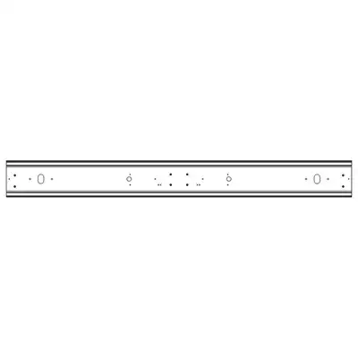 Pare-chocs arrière 2400mm 24V en aluminium RAL9010_2
