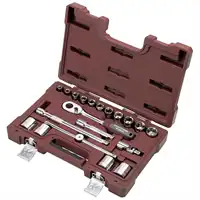 Coffret de douilles, en pouce, ½", 20pcs.