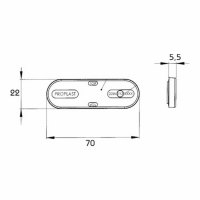 Rückstrahler PRO-CAN weiss_1