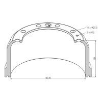 Bremstrommel SISU 3. Achse_0