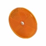 Rückstrahler, rund, gelb 80mm