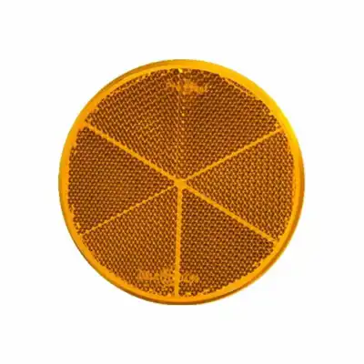 Catadioptre rond orange 80mm adhésif_1