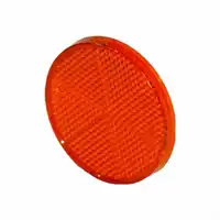 Catadiottro rotondo adesivo, 60mm, rosso