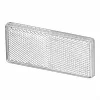 Catadioptre rectangulaire blanc 94x44mm