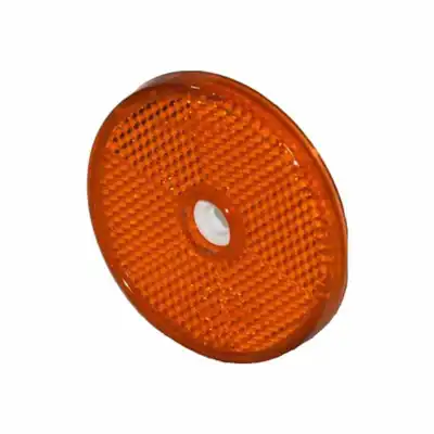 Catadioptre 60mm avec trou de fixation 6mm rouge_0
