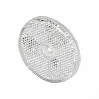 Rückstrahler 60mm mit Befestigungsloch 6mm weiss