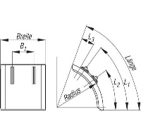 Sektorenkotflügel Kunststoff mit Halter_1