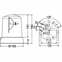 Rundumleuchte 24V HELLA _1