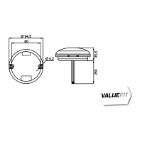 Luce posteriore Valuefit LED 12/24V_1