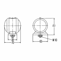 Positionsleuchte rot/weiss HELLA_1