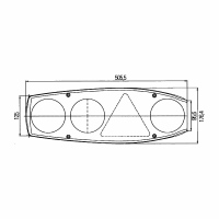 Luce posteriore Caraluna Modular II Plus 12V_1