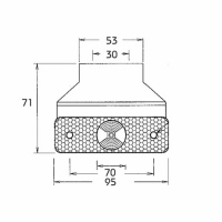 Seitenmarkierungsleuchte, 90° Haltewinkel 71mm_1
