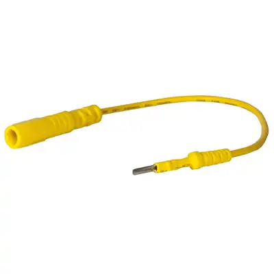 Prüfkabel Stecker gelb, 0,6 x 2,3 mm Prüfspitze_0