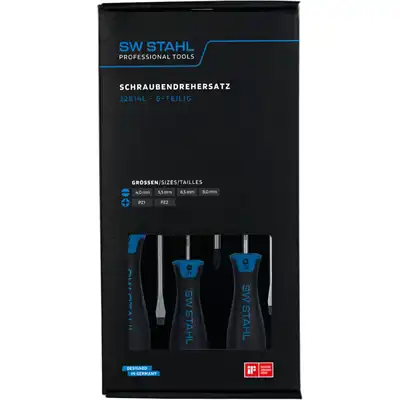 Set di cacciaviti, a taglio + croce, 6 pezzi_1
