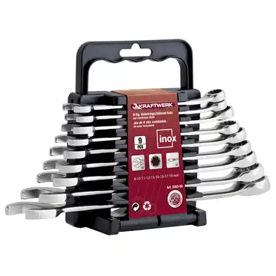 Jeu de 9 clés combinées inox KRAFTWERK_0